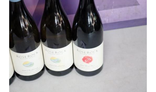 4 div flessen wijn, wo Chardonnay, Rose Rock Drouhin Orgegon 2014